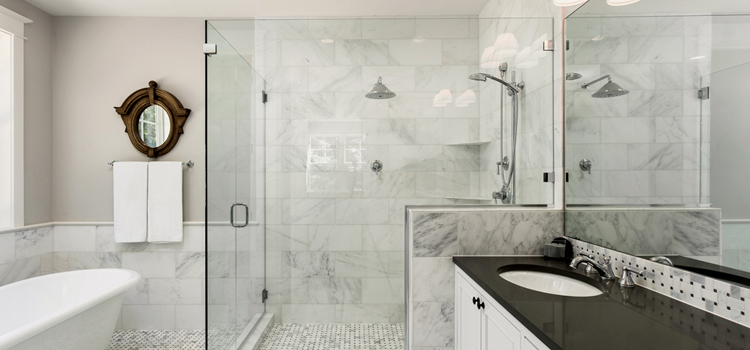bathroom shower door installation in Seal Beach