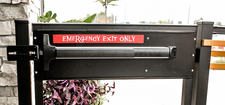 emergency push bar installation in Seal Beach